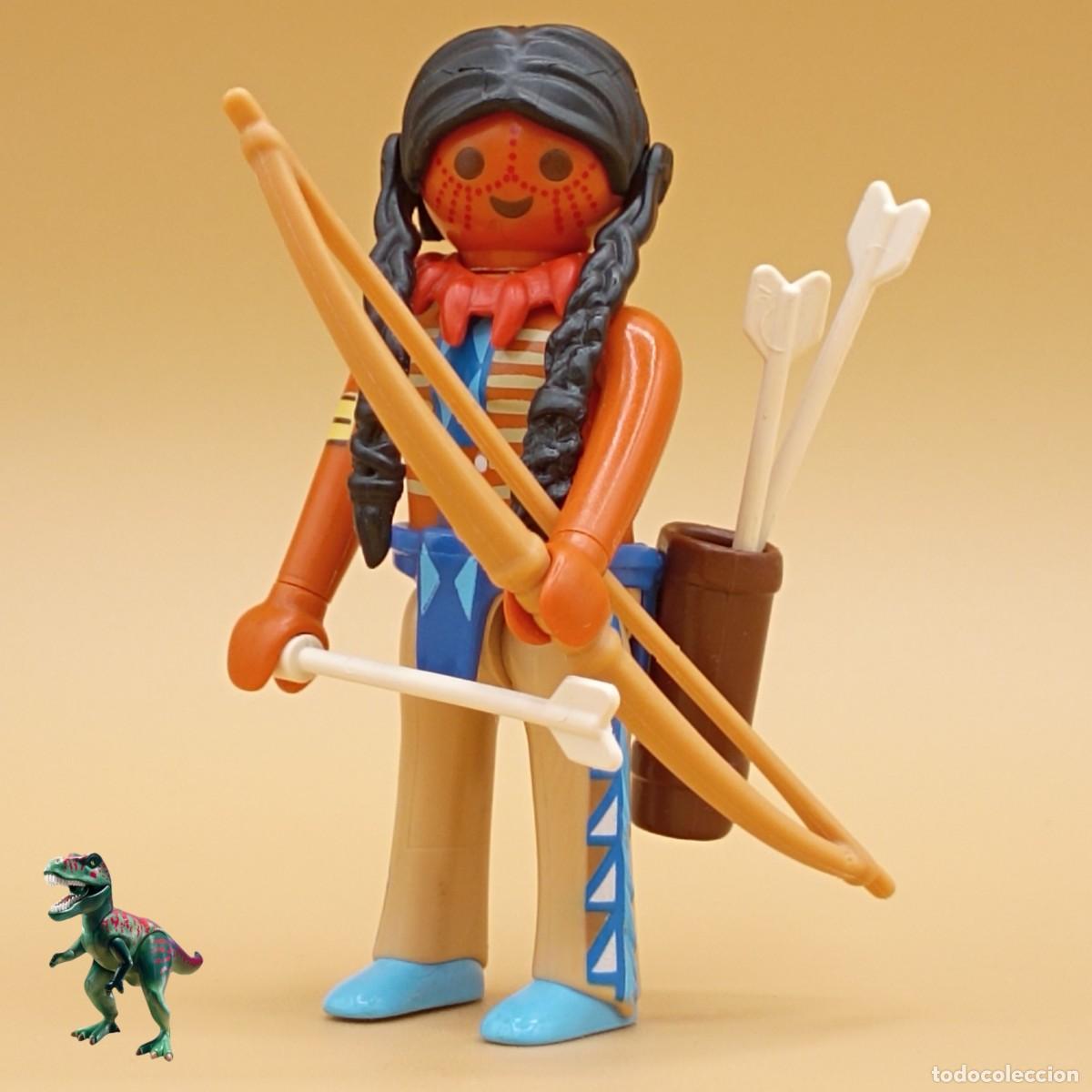 Playmobil: Playmobil figura arquero nativo americano guerrero indio cazador oeste western sioux cherokee