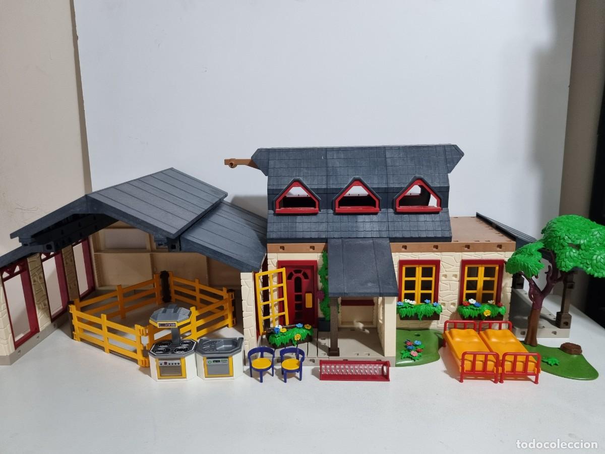 Playmobil: Playmobil 4055 Rancho Granja Establo Granero Casa Edificio System-X Construccion
