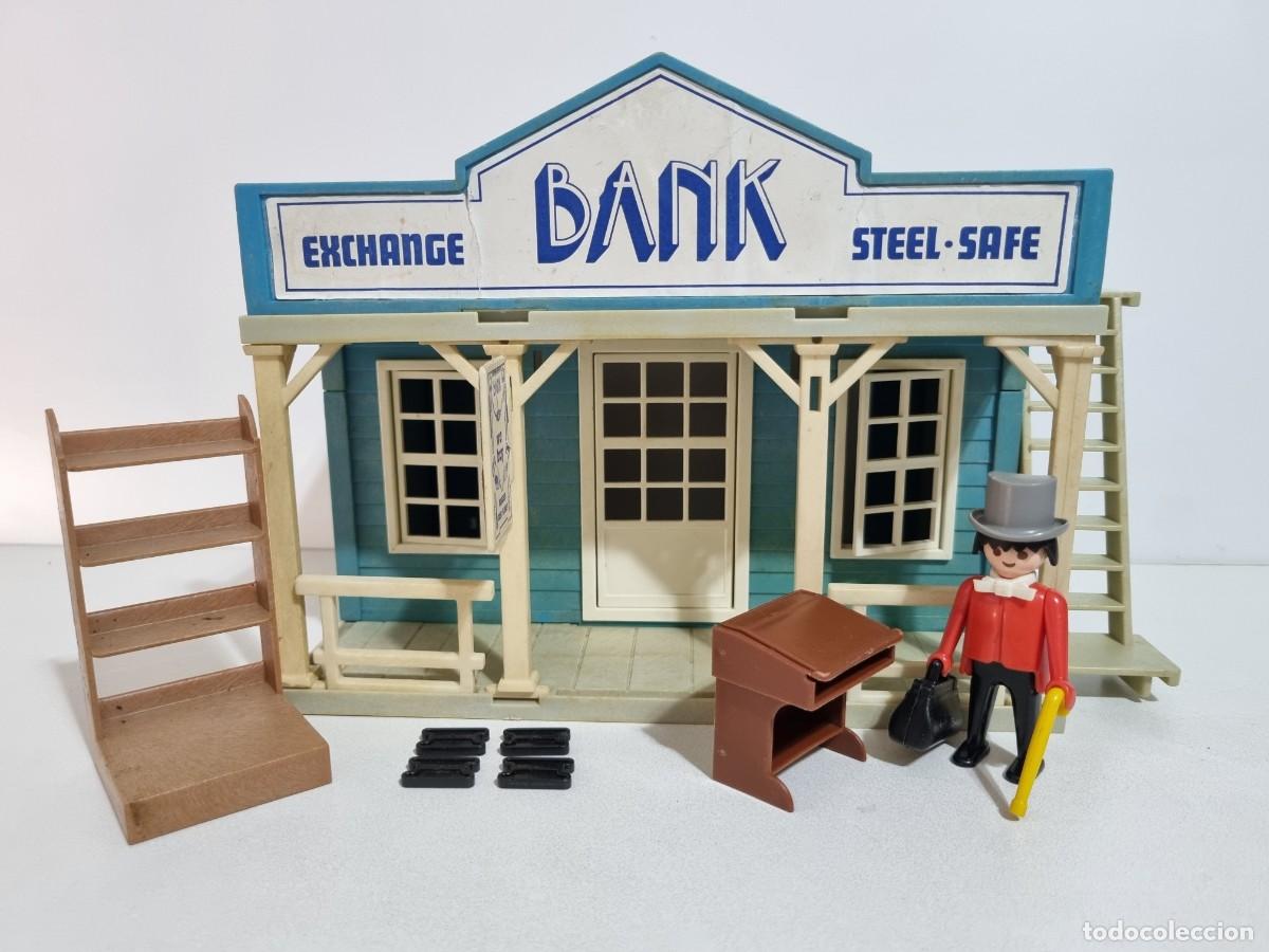 Playmobil: Playmobil 3422 Casa Antigua Oficina Intercambio Banco Banquero Oeste Western