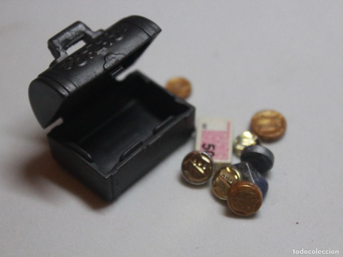 Playmobil: Accesorio playmobil malet&iacute;n negro con dinero monedas y objetos atraco banco