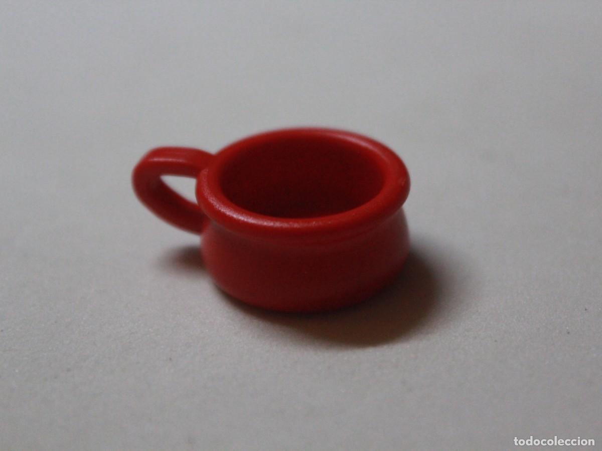Playmobil: Accesorio playmobil cazo rojo con asa cocina camping