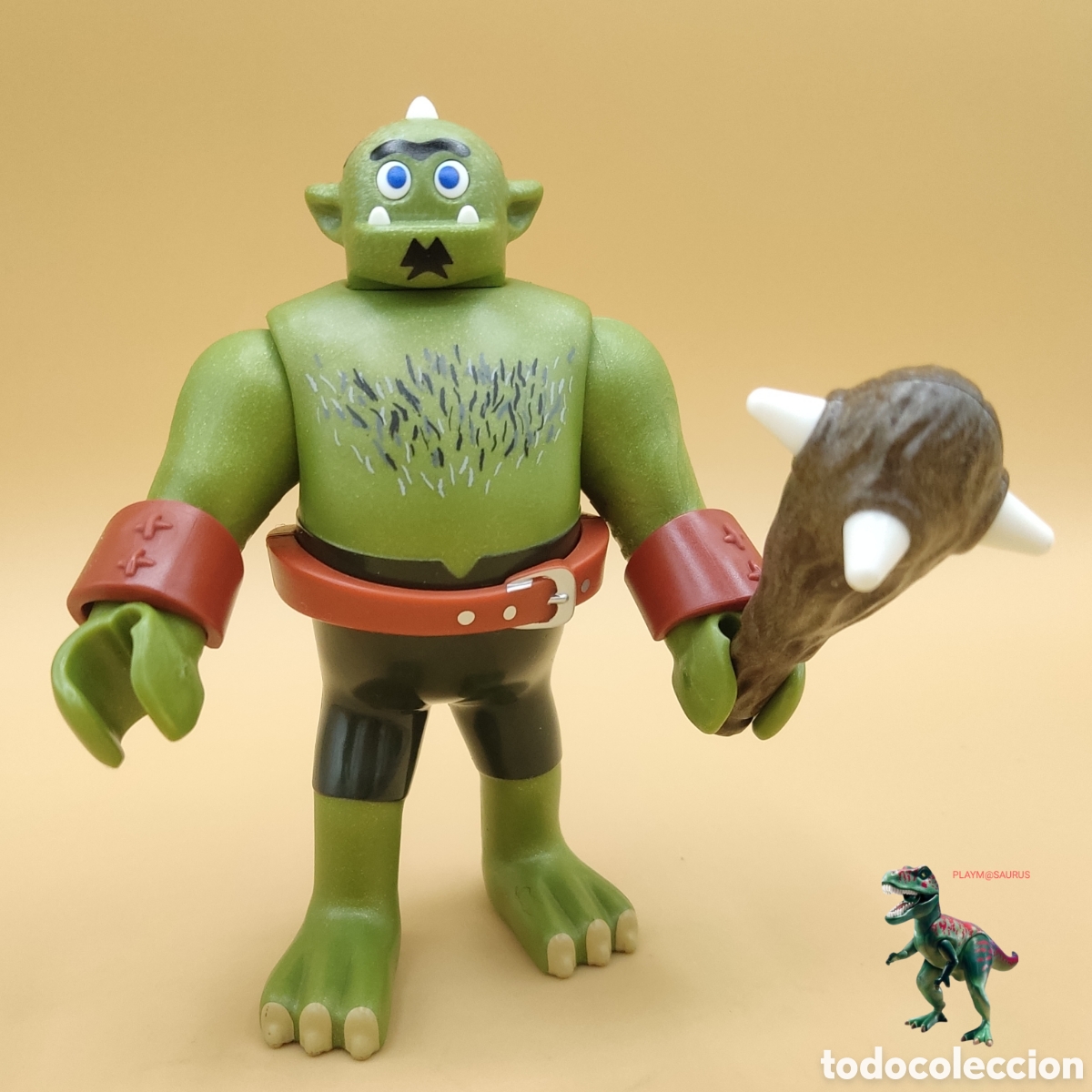 Playmobil: Playmobil orco troll gigante monstruo medieval grande con mazo de guerra guerrero