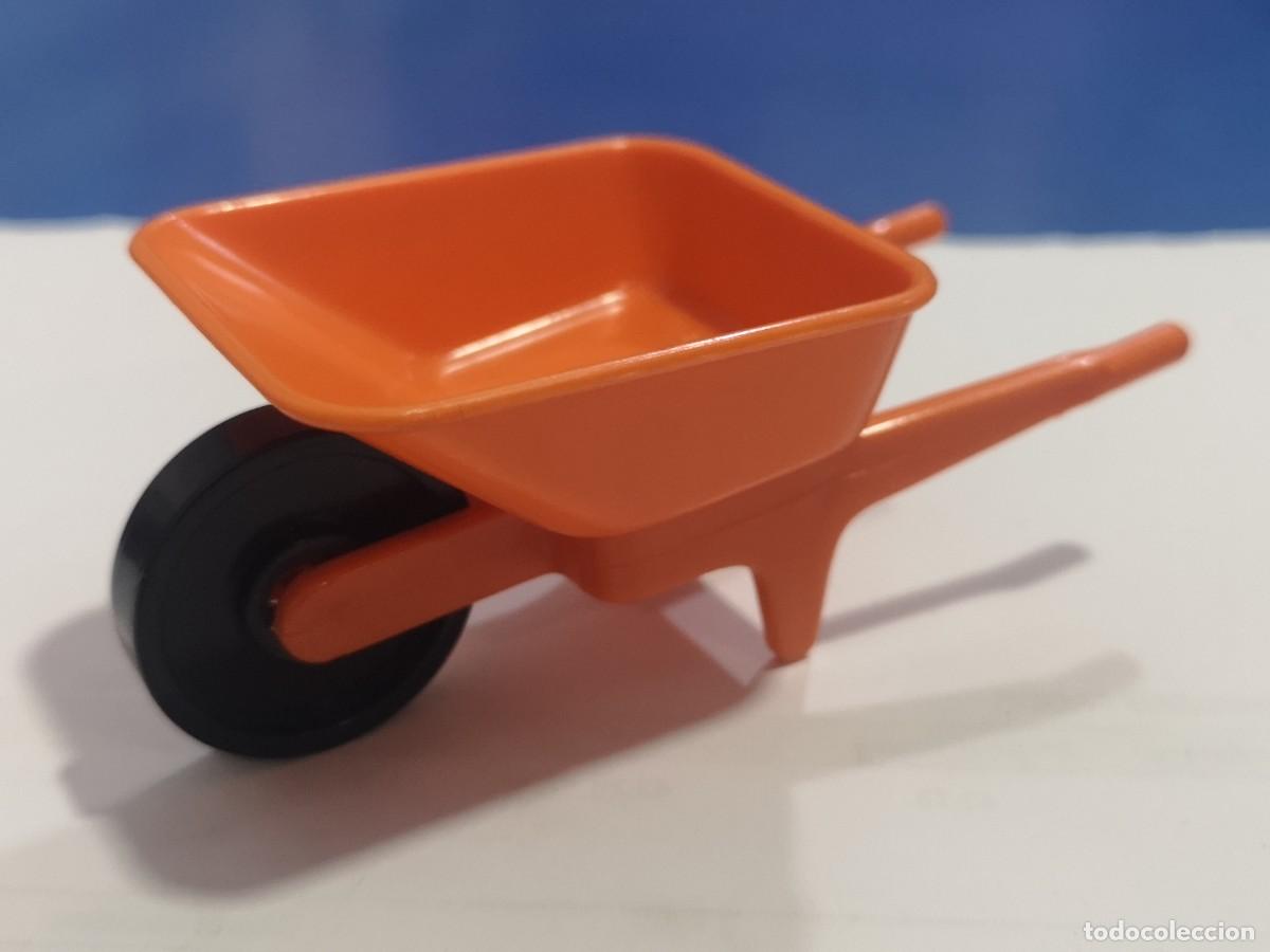 Playmobil: Playmobil carretilla naranja obras ciudad city construcci&oacute;n Fat