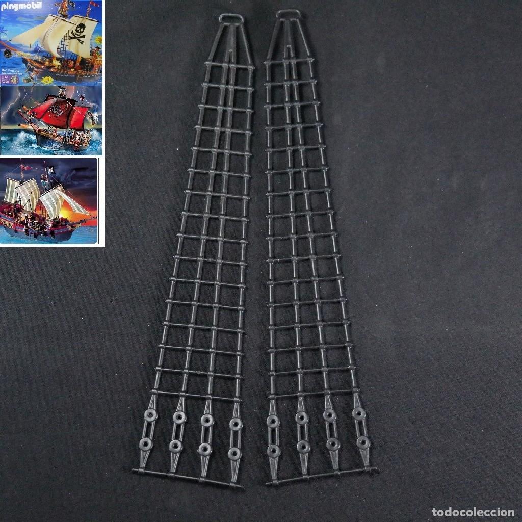 Playmobil: Playmobil 2 escaleras negras de 4 cuerdas ☼