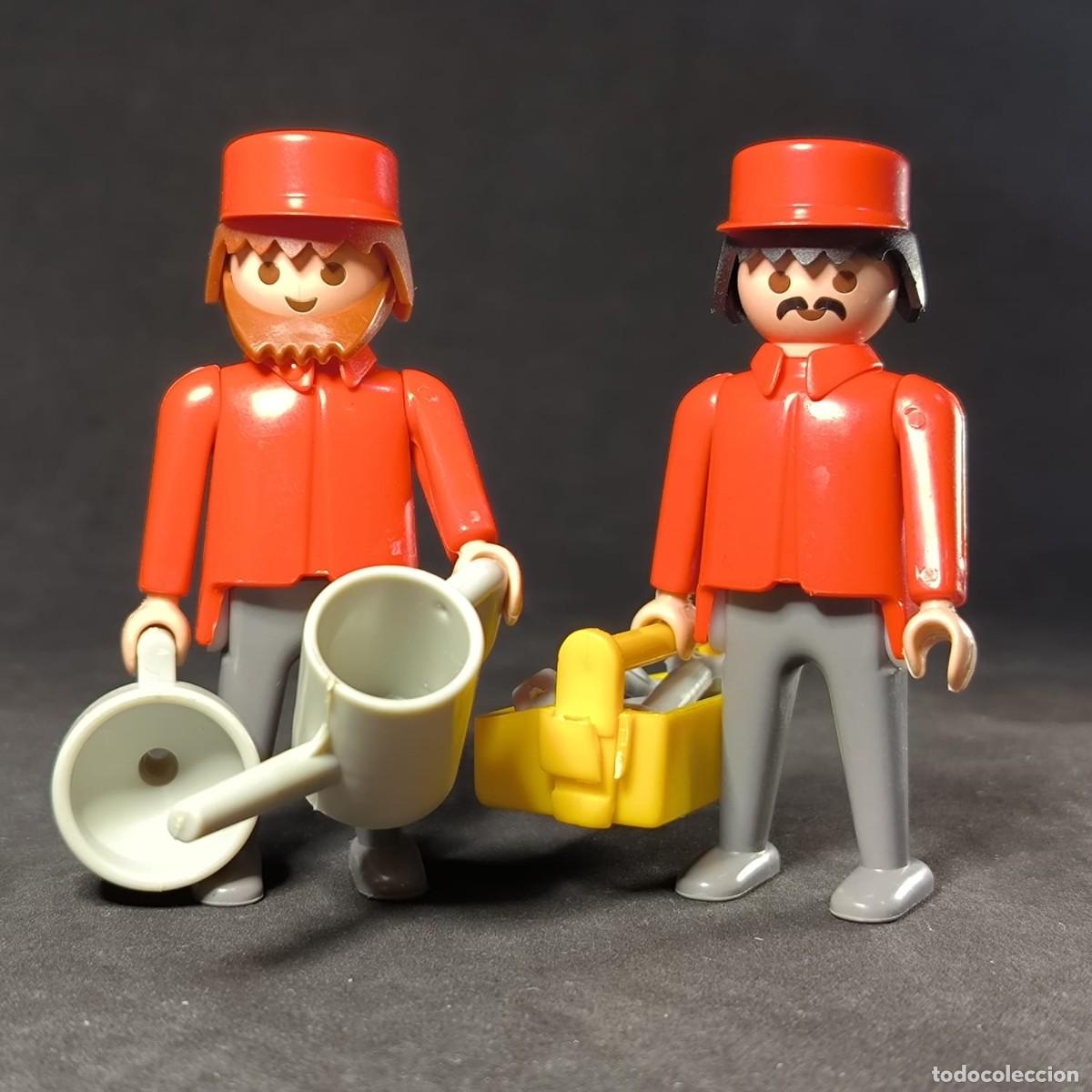 Playmobil: Playmobil dos trabajadores gasolinera Esso ☼