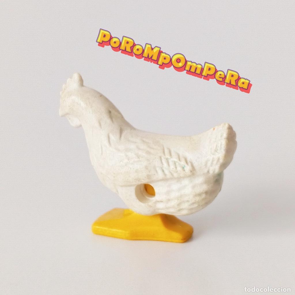 Playmobil: PLAYMOBIL gallina blanca pata amarilla ave animal granja medieval oeste bel&eacute;n T5