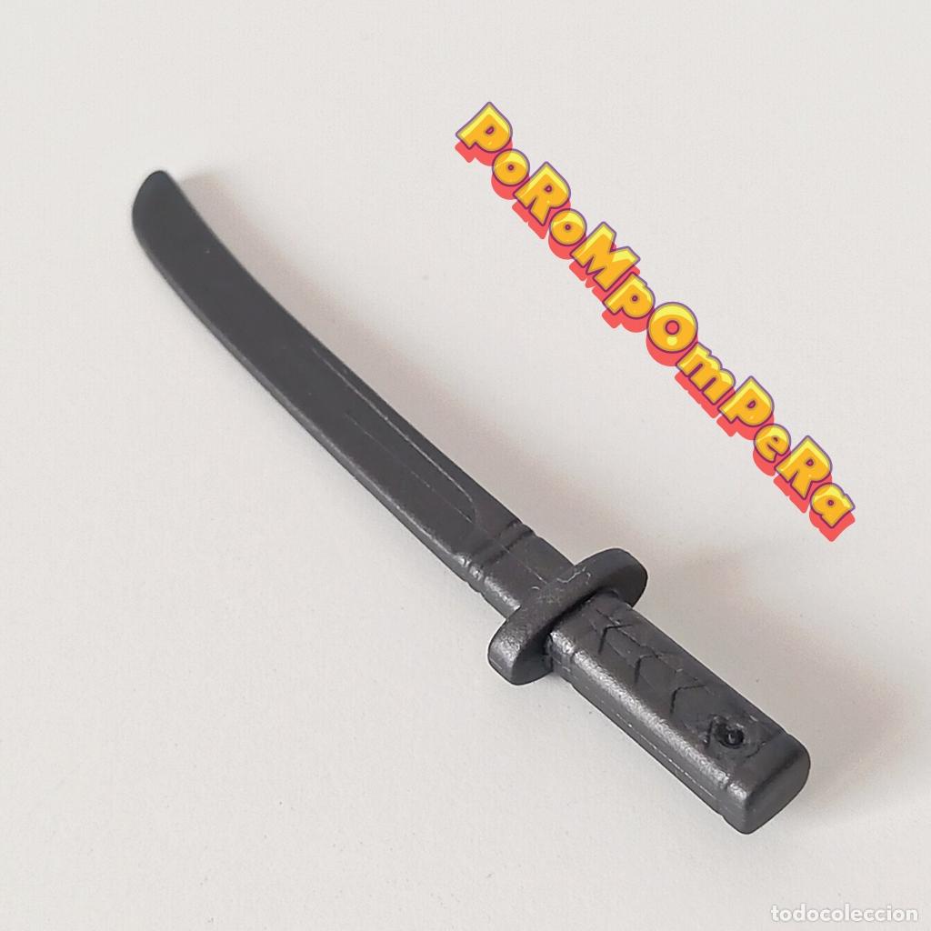 Playmobil: PLAYMOBIL katana oscura espada samurai guerrero asi&aacute;tico ninja arma combate T5