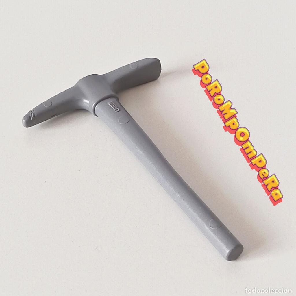 Playmobil: PLAYMOBIL pico gris construcci&oacute;n herramienta obra casa ciudad granja obrero T5