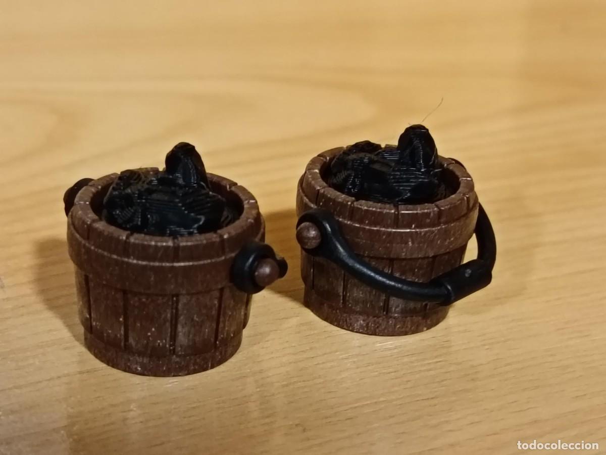 Playmobil: PLAYMOBIL RELLENO PARA CUBO REALIZADO EN 3D - CARBON ( NO SE INCLUYE EL CUBO )