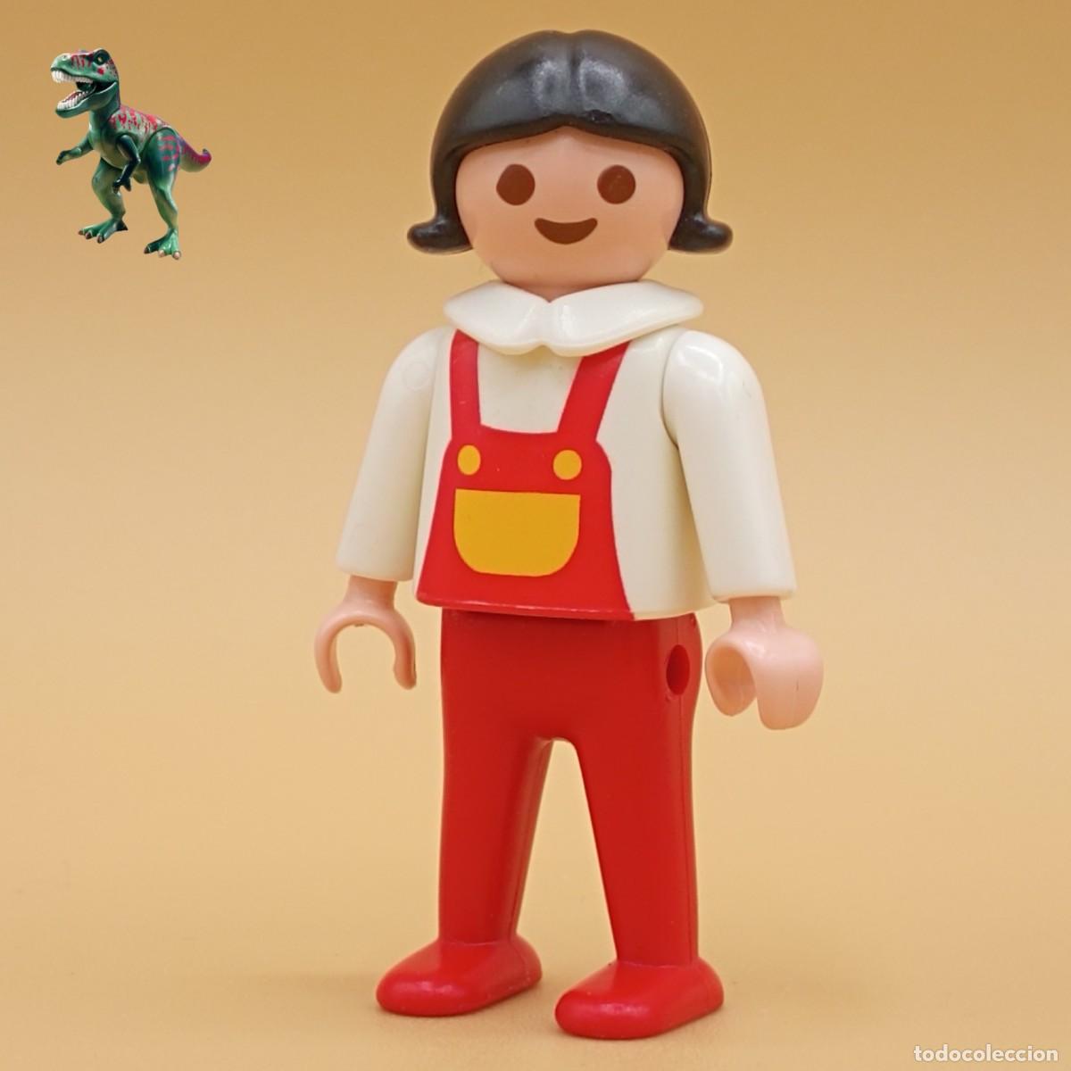 Playmobil: Playmobil figura ni&ntilde;a granjera chica de campo campesina aldeana granja rancho victoriana 4605