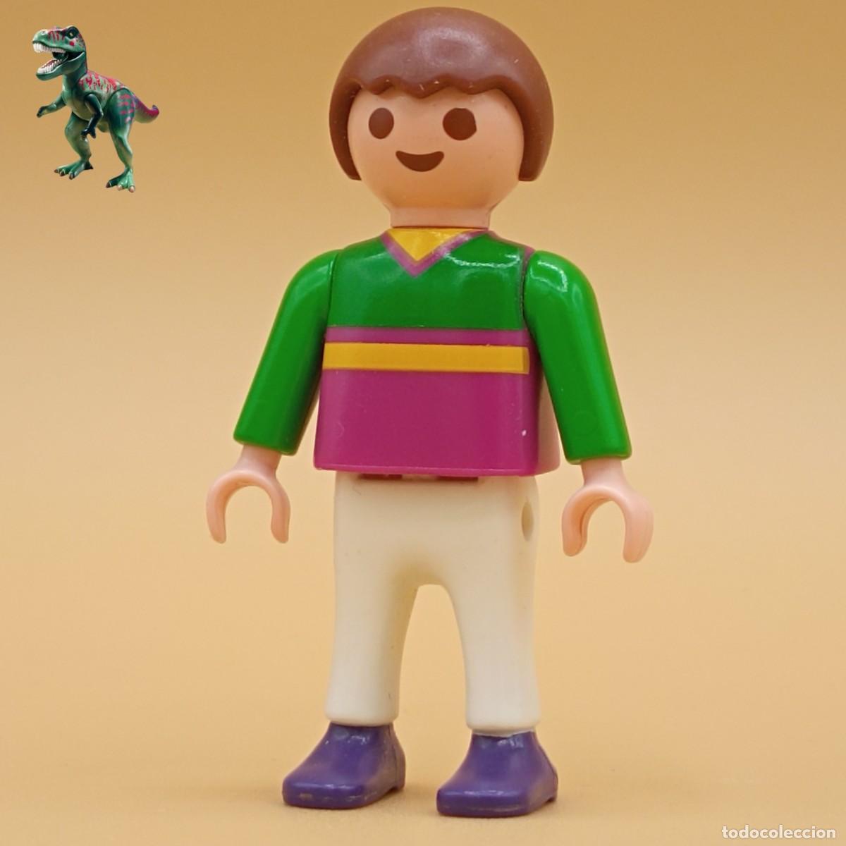 Playmobil: Playmobil figura ni&ntilde;o chico medieval victoriano western granja city life circo pirata vintage B4