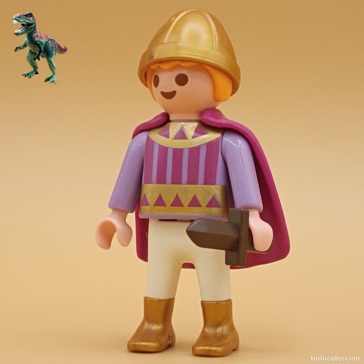 Playmobil: Playmobil figura ni&ntilde;o principe vikingo chico nordico drakkar medieval 3154