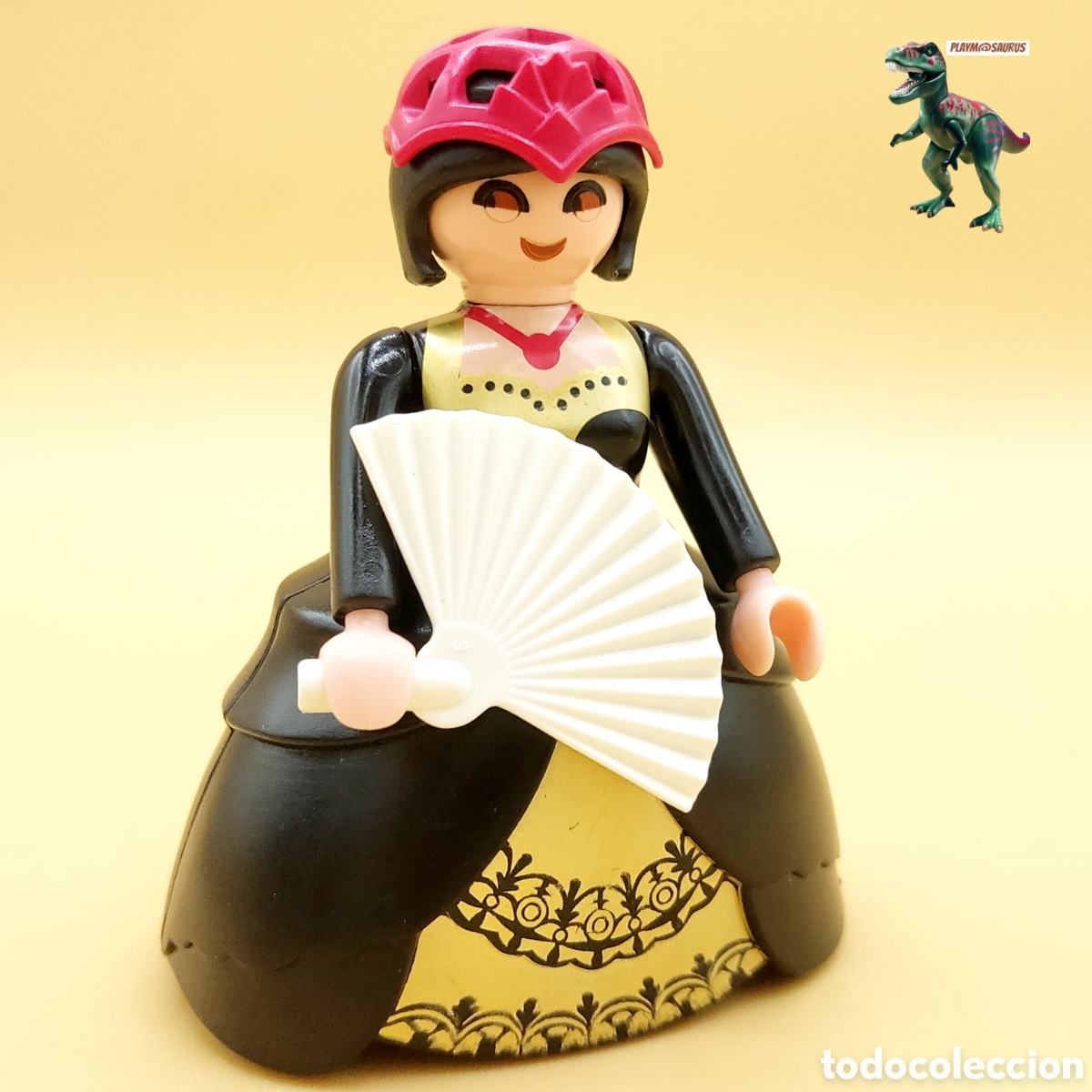 Playmobil: Playmobil dama de negro ama de llaves doncella vestido epoca bruja Malefica oscura mujer se&ntilde;ora