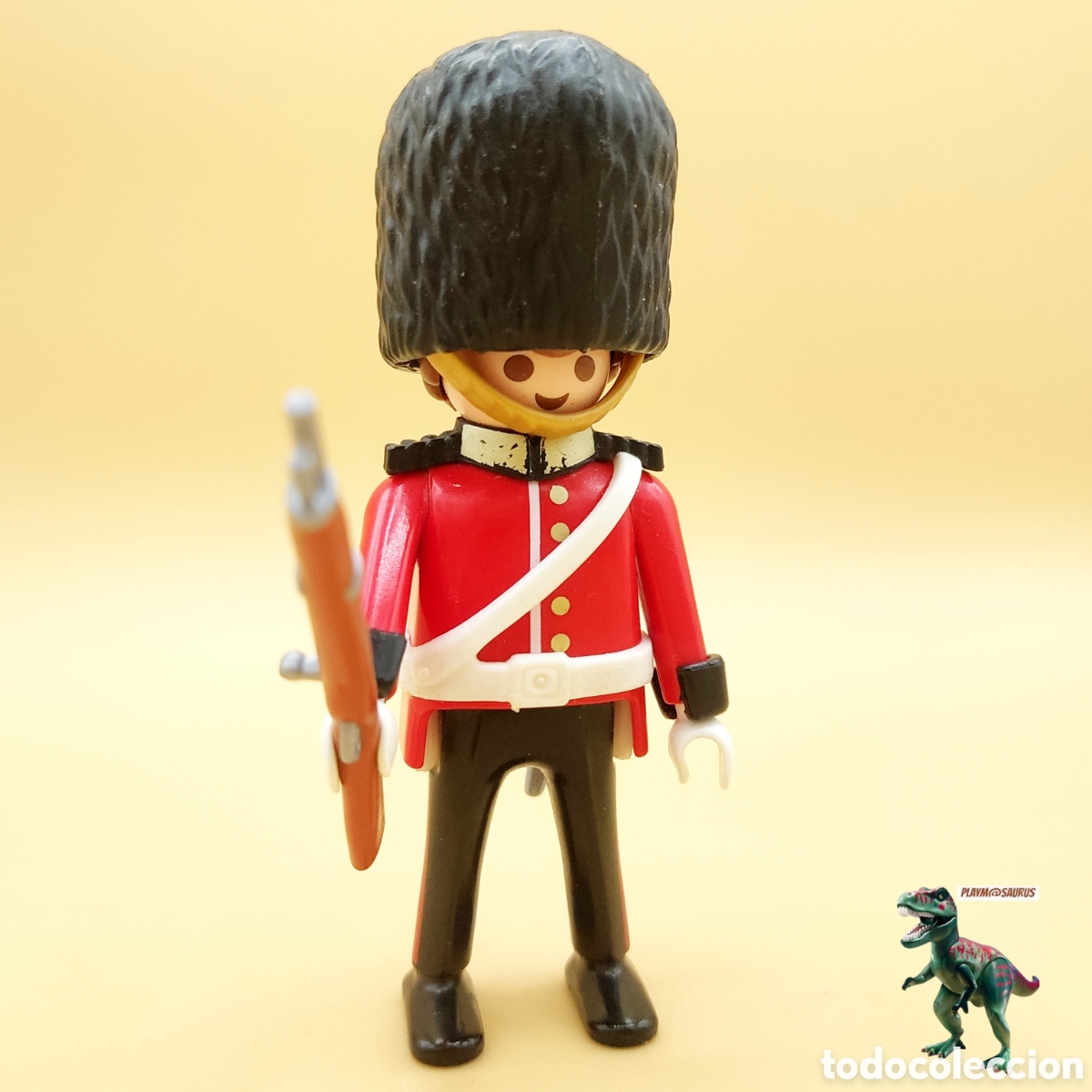 Playmobil: Playmobil 4577 5243 figura guardia real ingles soldado con fusil sombrero casco piel de oso #busby#