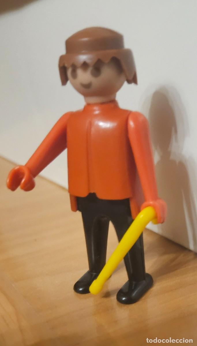 Playmobil: Playmobil - Figura original banquero director banco con bast&oacute;n 3346 Geobra