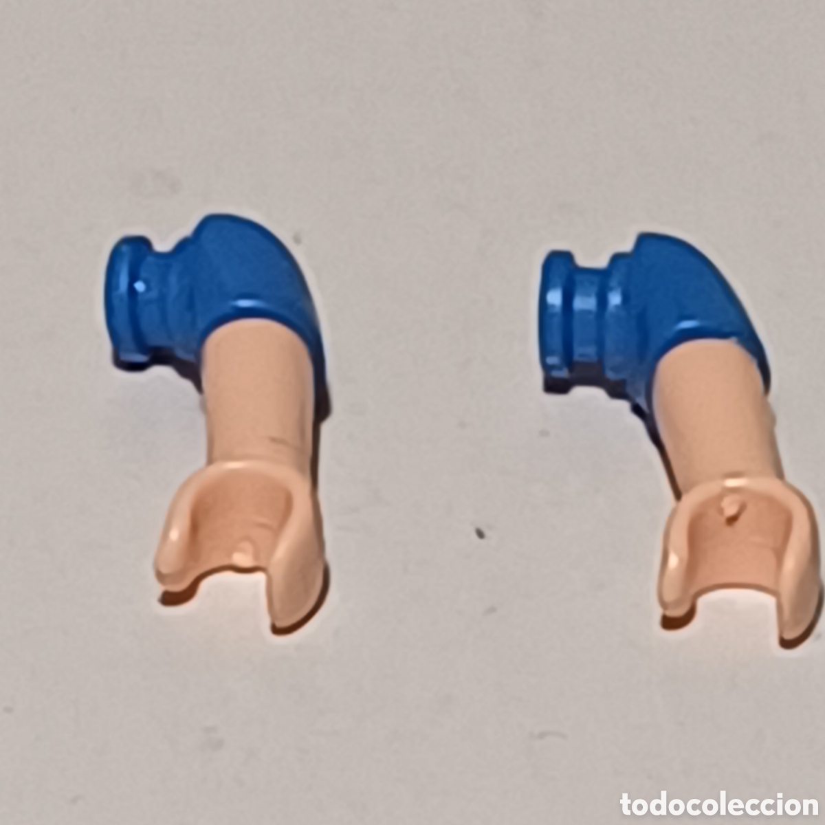 Playmobil: Pieza playmobil figura ni&ntilde;o brazos azules manga corta