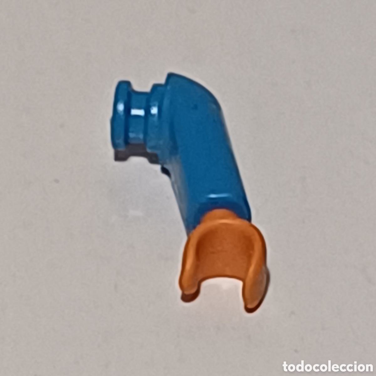 Playmobil: Pieza playmobil figura brazo ni&ntilde;o azul moreno