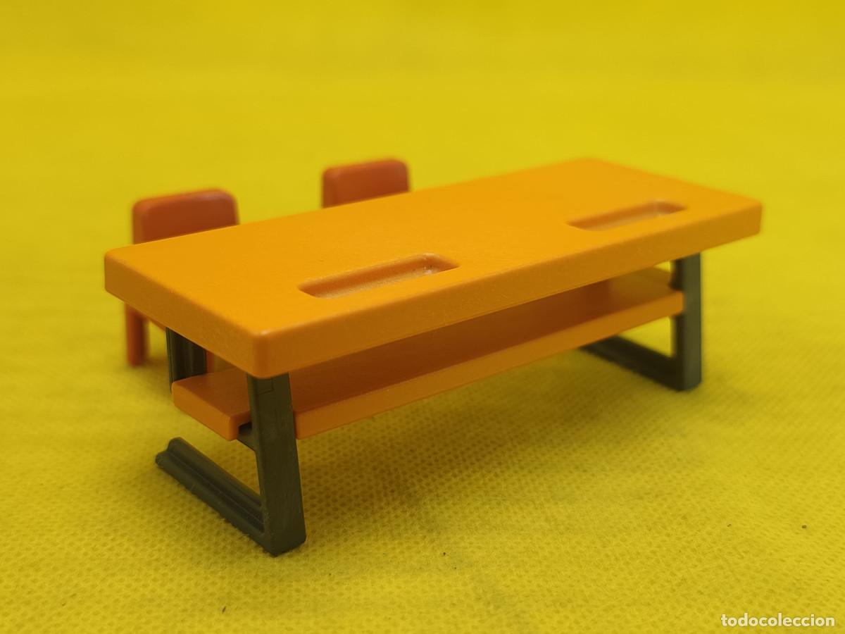 Playmobil: Playmobil Pupitre de colegio con dos sillas