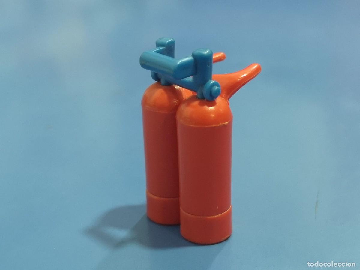 Playmobil: Playmobil mochila extintor bombero equipo rescate Pow