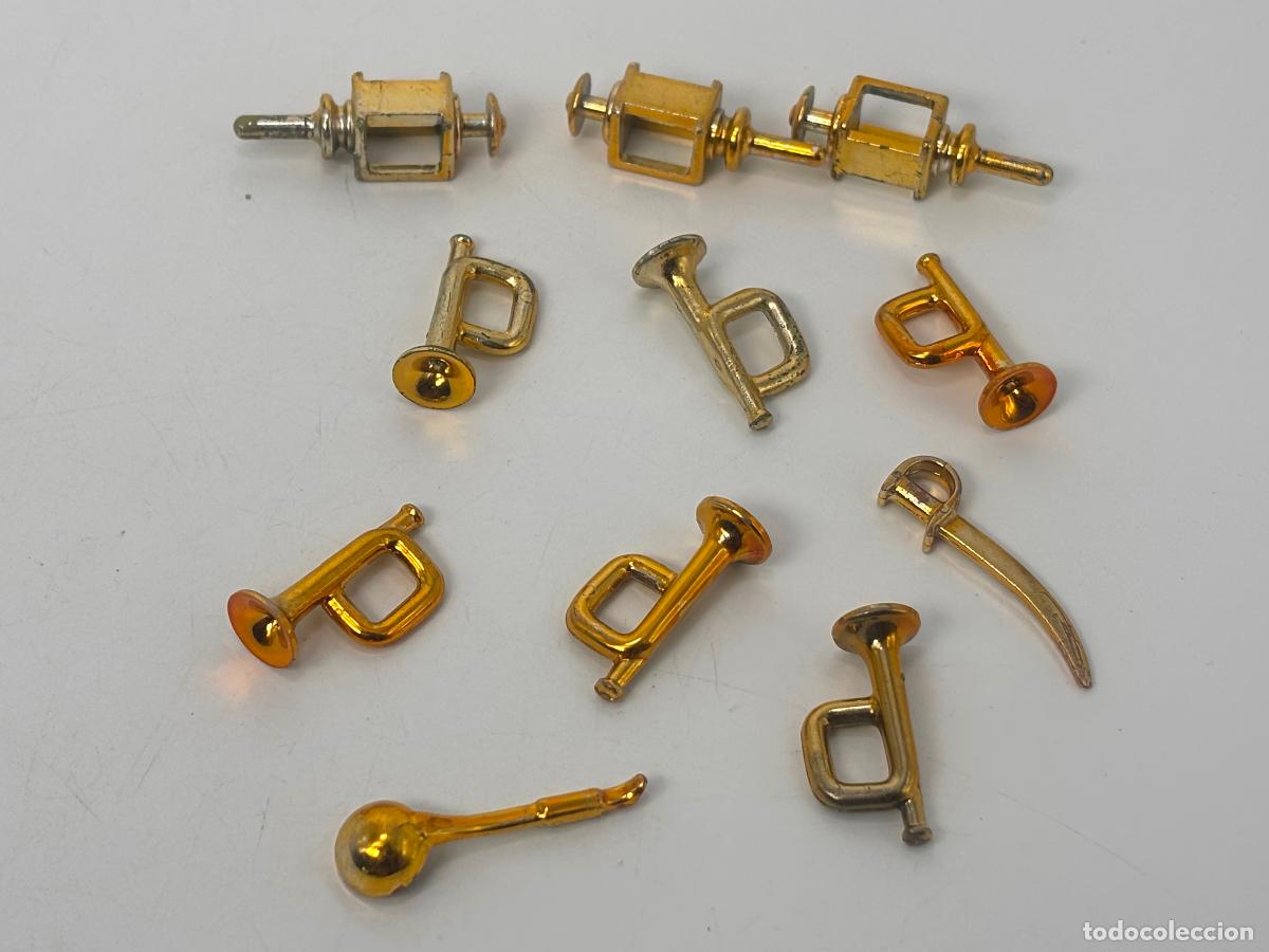 Playmobil: Playmobil lote trompeta farolillo dorado espada nordista soldado