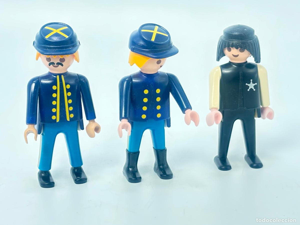 Playmobil: Playmobil lote figura descolorida nordista soldado