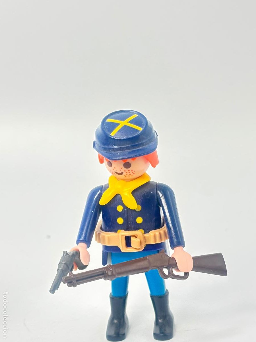 Playmobil: Playmobil figura nordista con rifle soldado