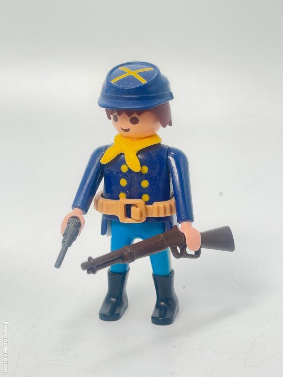 Playmobil: Playmobil figura nordista con rifle soldado