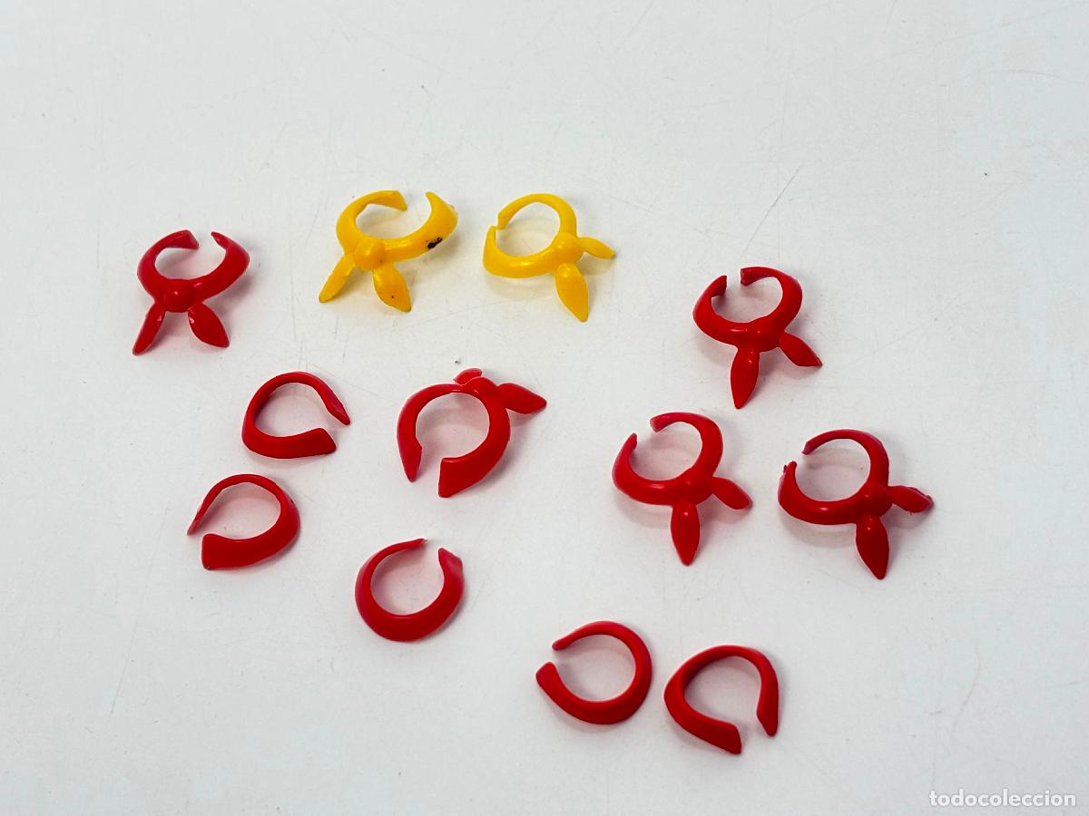 Playmobil: Playmobil lote pa&ntilde;uelo amarillo rojo primera &eacute;poca soldado fuerte