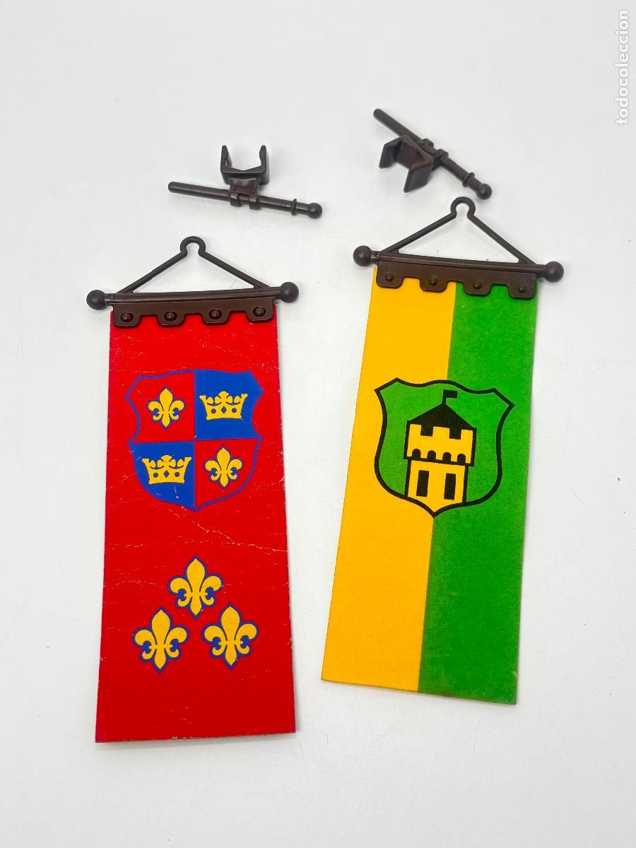 Playmobil: Playmobil 3666 lote bandera y soporte torre Castillo