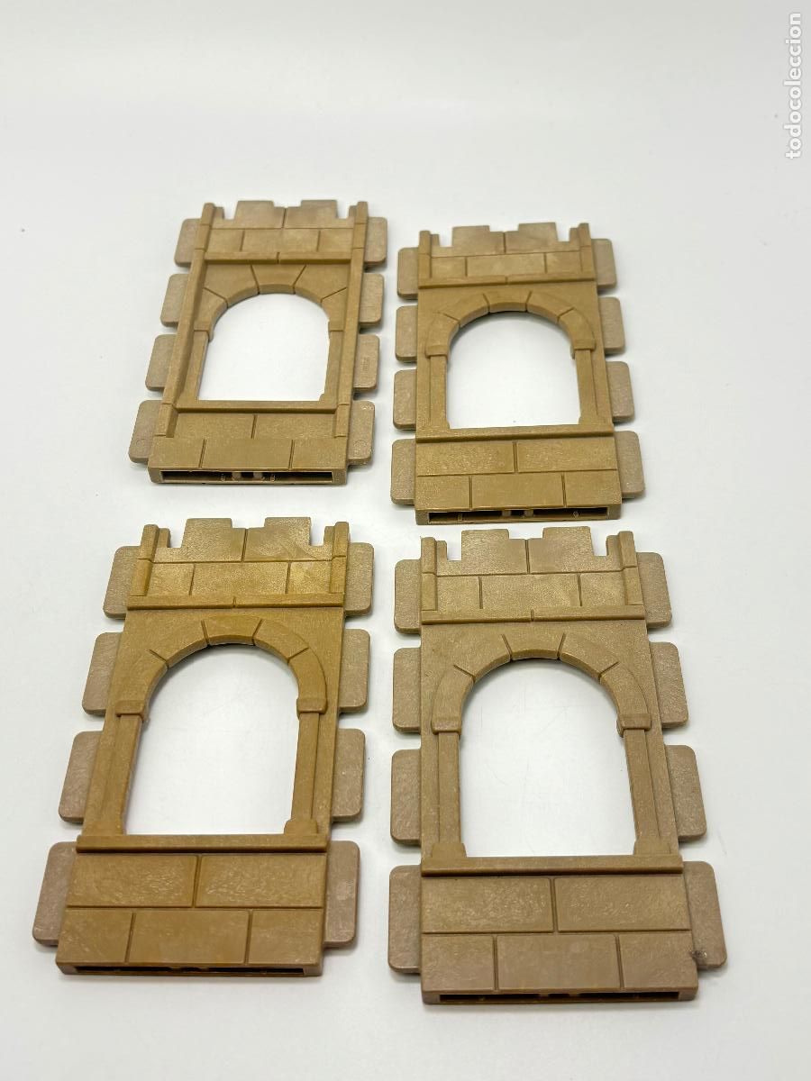 Playmobil: Playmobil lote pared hueco ventana casa torre Castillo
