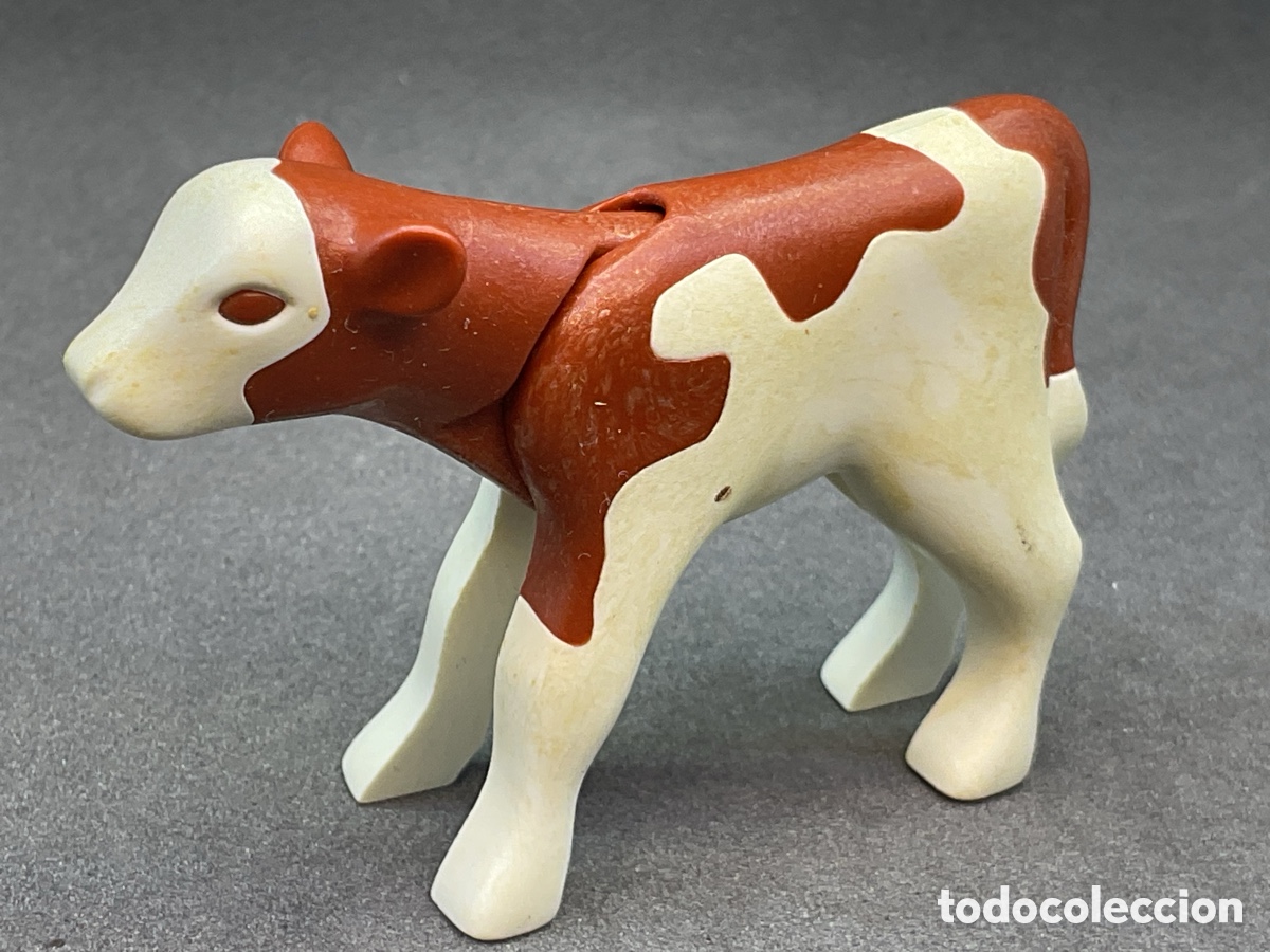 Playmobil: ANIMALES PLAYMOBIL. TERNERA CON MANCHAS MARRONES