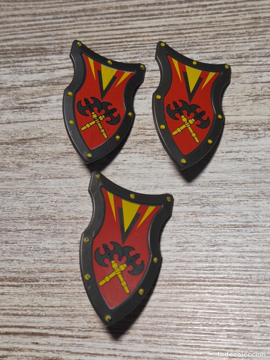 Playmobil: LOTE Escudo bandera armadura arma medieval accesorio complemento playmobil