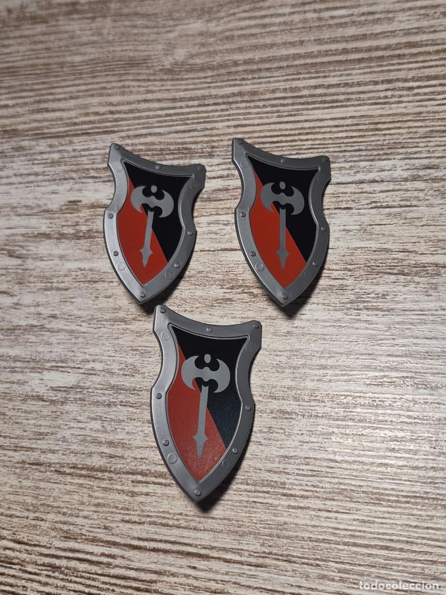 Playmobil: LOTE Escudo bandera armadura arma medieval accesorio complemento playmobil