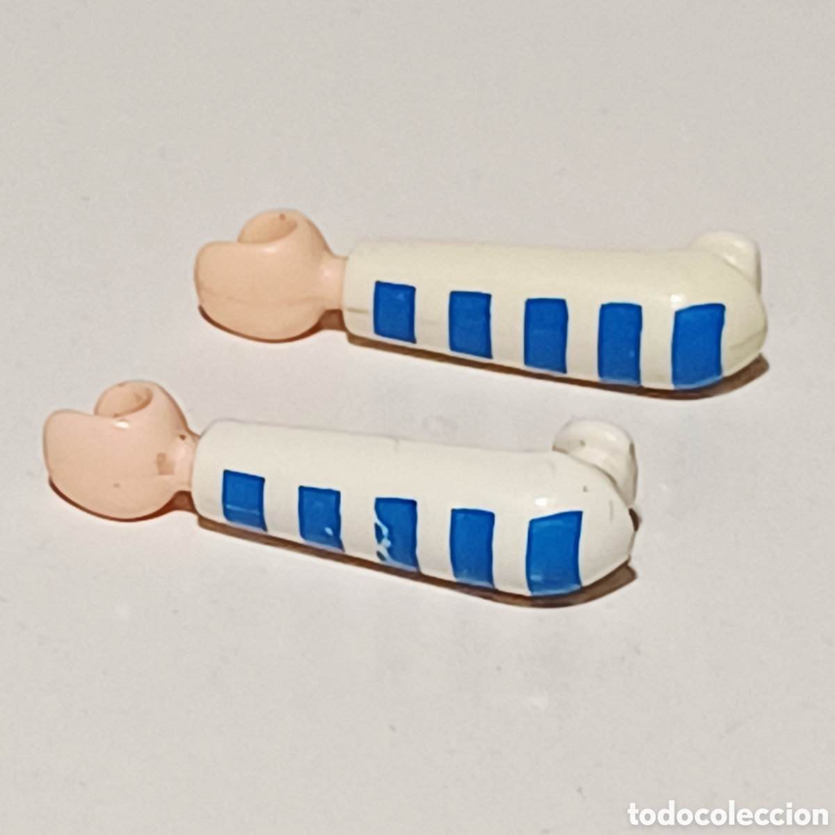 Playmobil: Pieza playmobil brazos blancos rayas azules manos blancas astronauta robot city ciudad