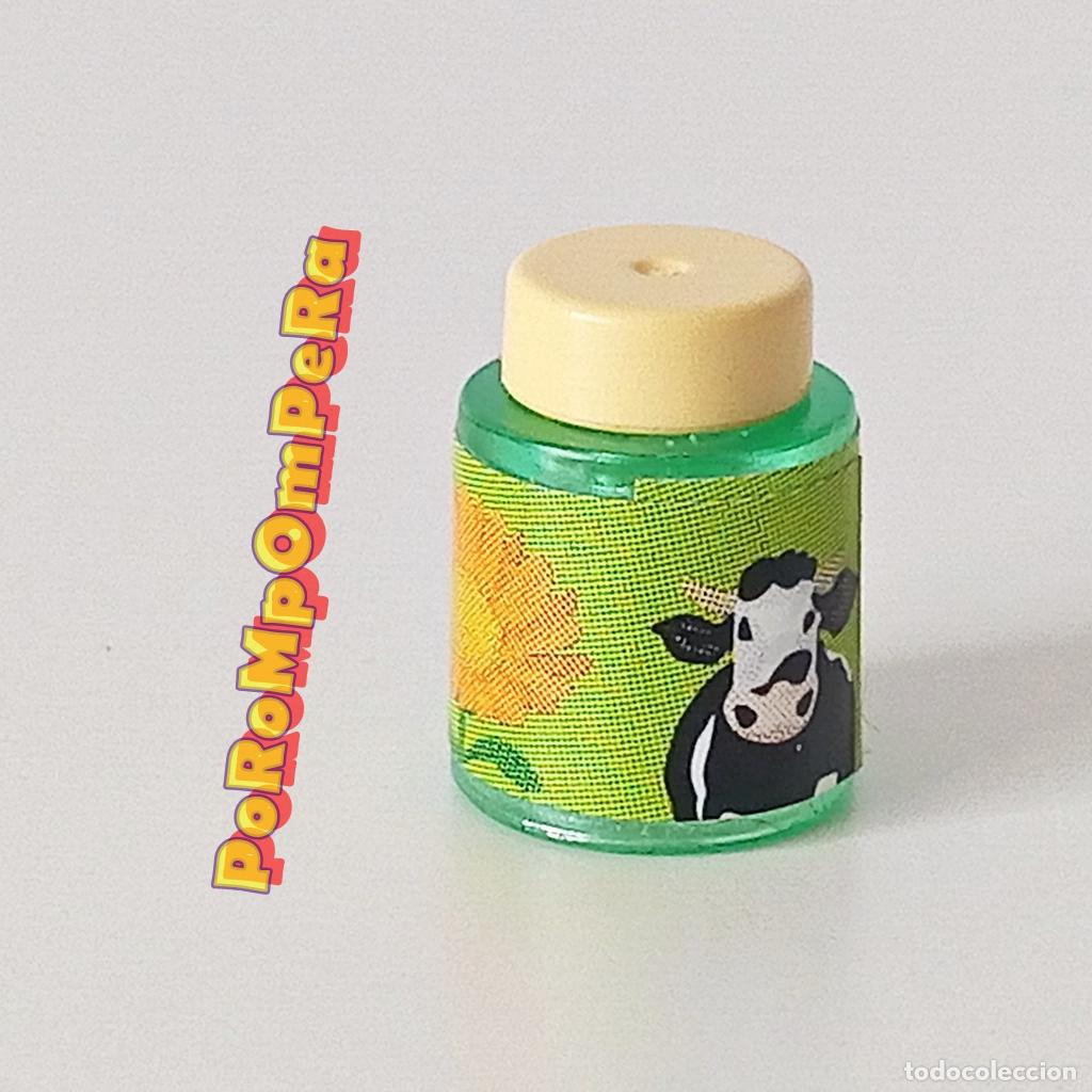 Playmobil: PLAYMOBIL tarro verde trasl&uacute;cido tapa crema bote envase cocina tienda supermercado T5