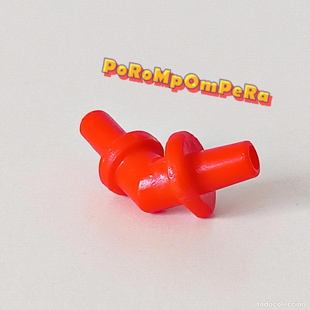 Playmobil: PLAYMOBIL enganche rojo curvo manguera conector bomberos - DIFERENTES SETS T5