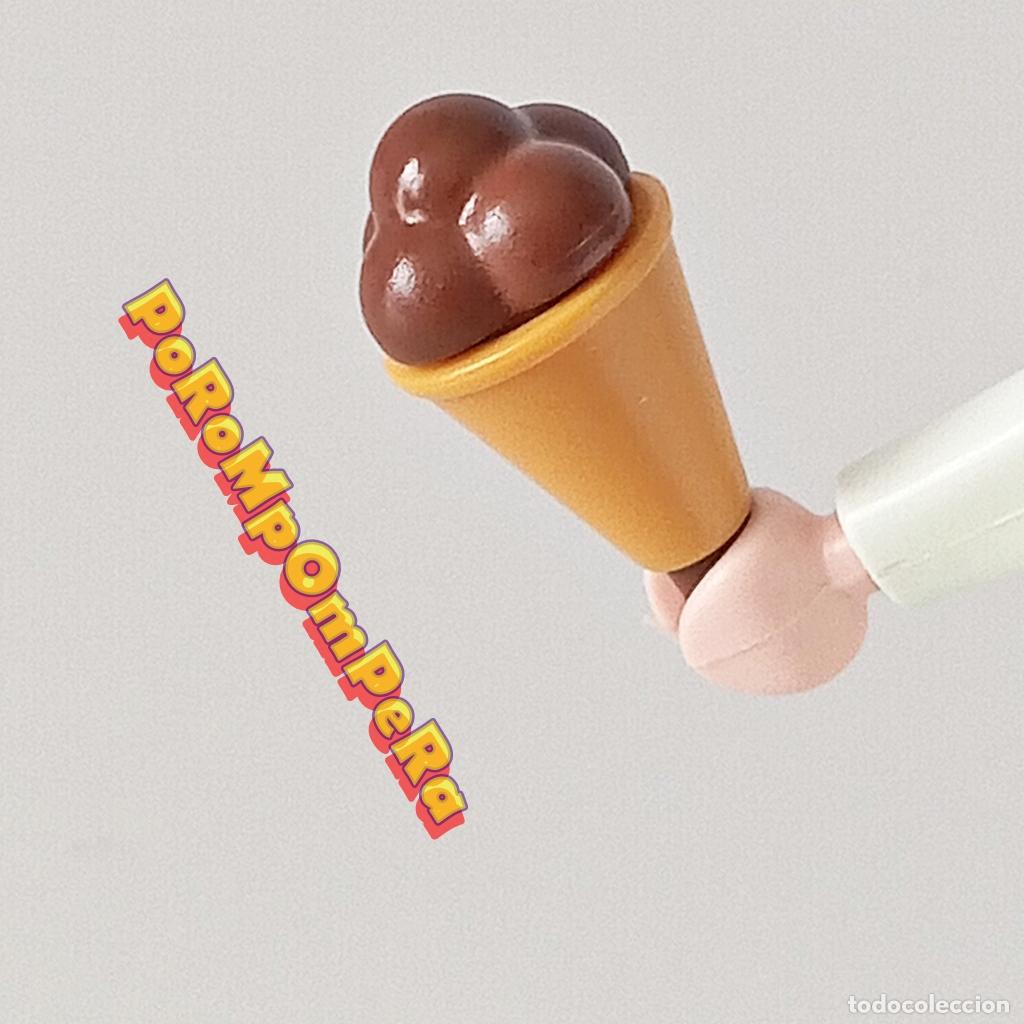 Playmobil: PLAYMOBIL cucurucho con bolas de helado chocolate 3244 4134 5962 ? helader&iacute;a T5