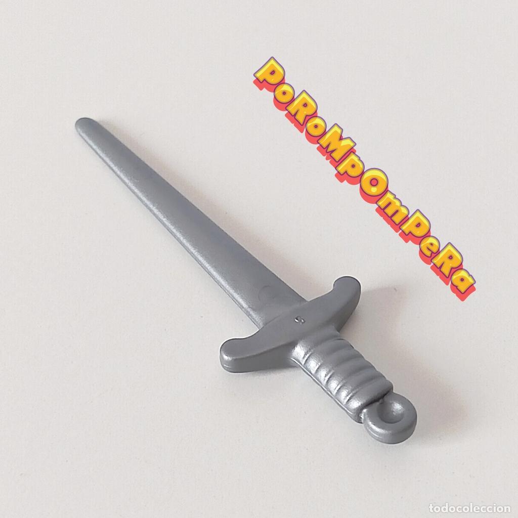 Playmobil: PLAYMOBIL espada plateada rey medieval caballero pr&iacute;ncipe CUSTOM/COMPLETAR T5