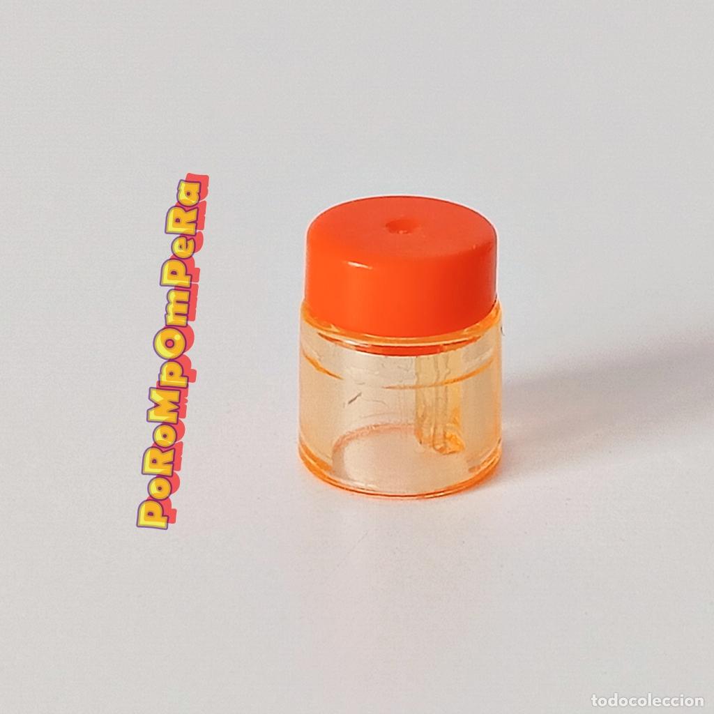 Playmobil: PLAYMOBIL tarro naranja trasl&uacute;cido tapa crema bote envase alimento tienda supermercado cocina T5