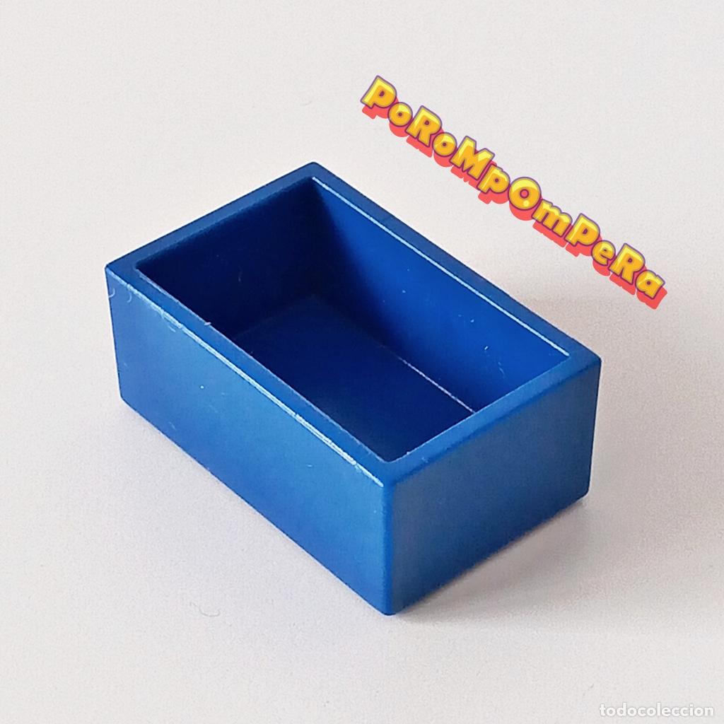 Playmobil: PLAYMOBIL caja rectangular azul cl&iacute;nica veterinaria o quir&oacute;fano animales 4343 4344 4345 4346 T5