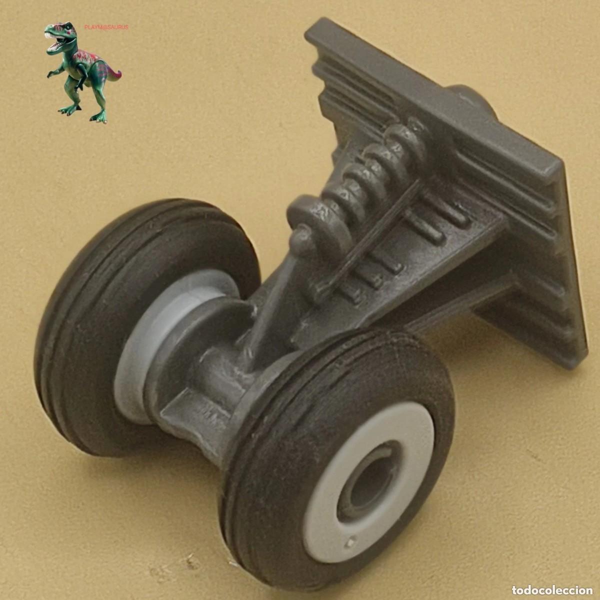 Playmobil: Playmobil avion de pasajeros tren aterrizaje ruedas neumaticos 3185 3187 3352 5007 5011 5059 5207