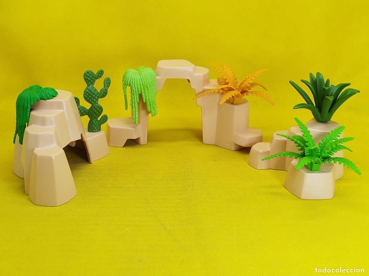 Playmobil: Playmobil Diorama de rocas con vegetaci&oacute;n
