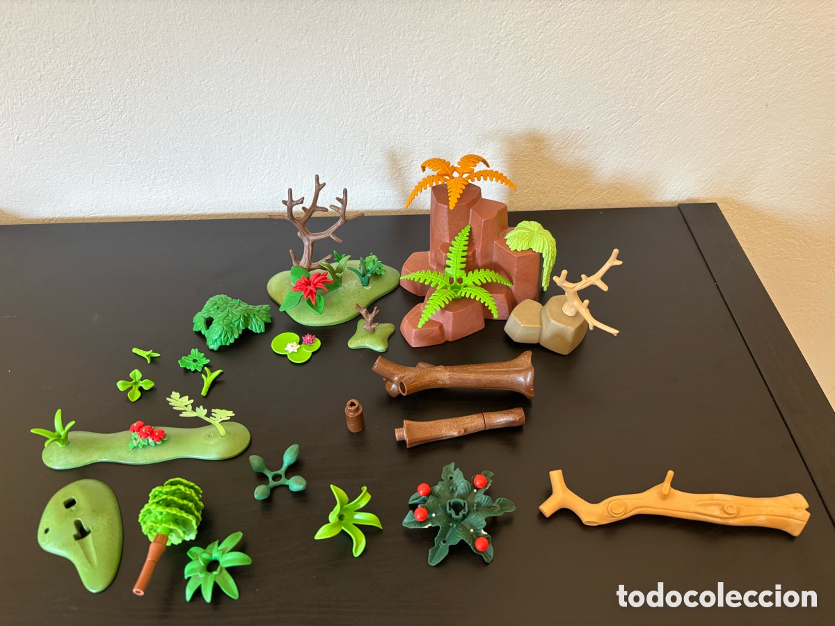 Playmobil: Playmobil lote vegetaci&oacute;n, &aacute;rboles y rocas