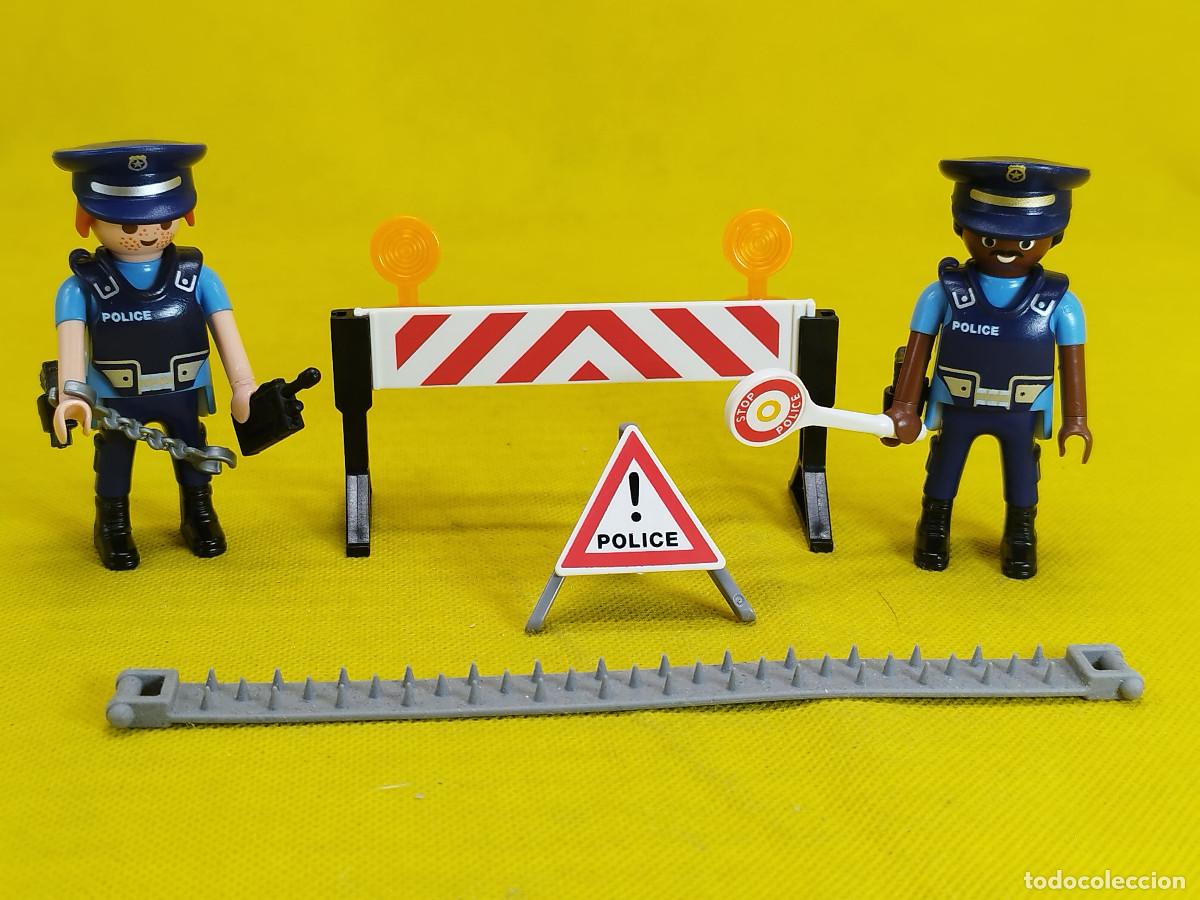 Playmobil: Playmobil Control de polic&iacute;a con se&ntilde;alizaci&oacute;n