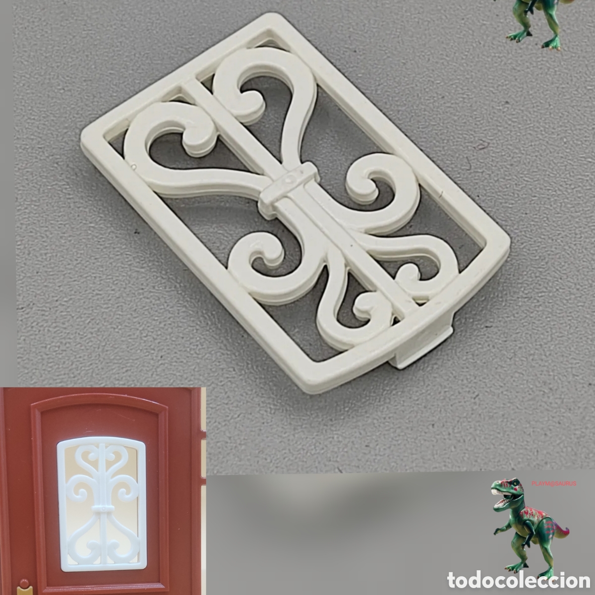 Playmobil: Playmobil rejas barrotes puerta entrada mansion victoriana pieza blanca celosia 5300 5301 5305 5955