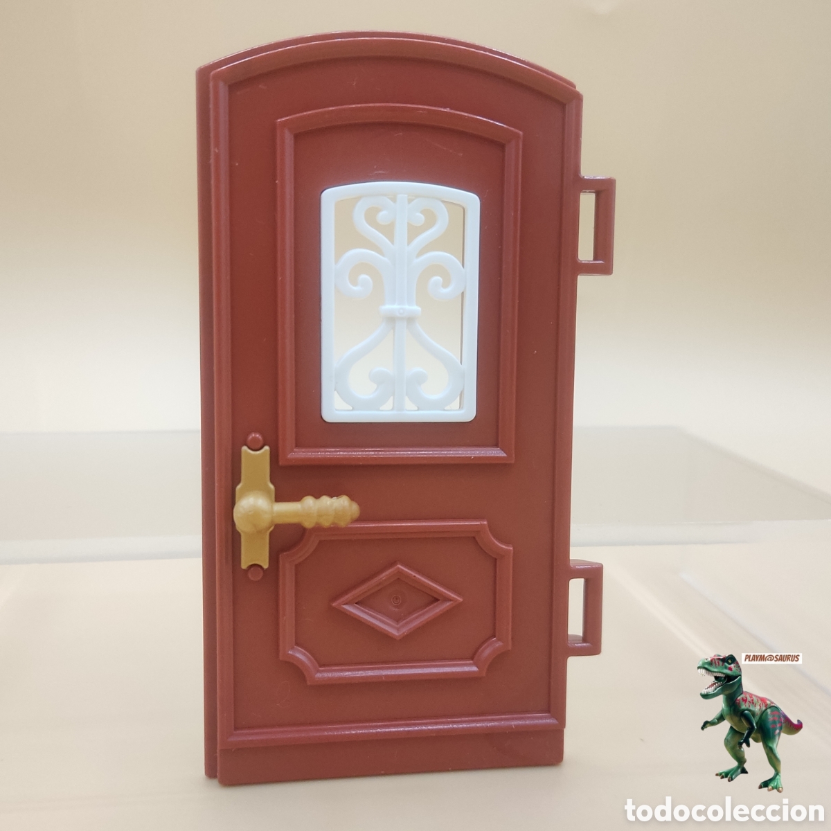 Playmobil: Playmobil puerta granate oscuro mansion victoriana completa 5300 5305 5955 manilla dorada celosia