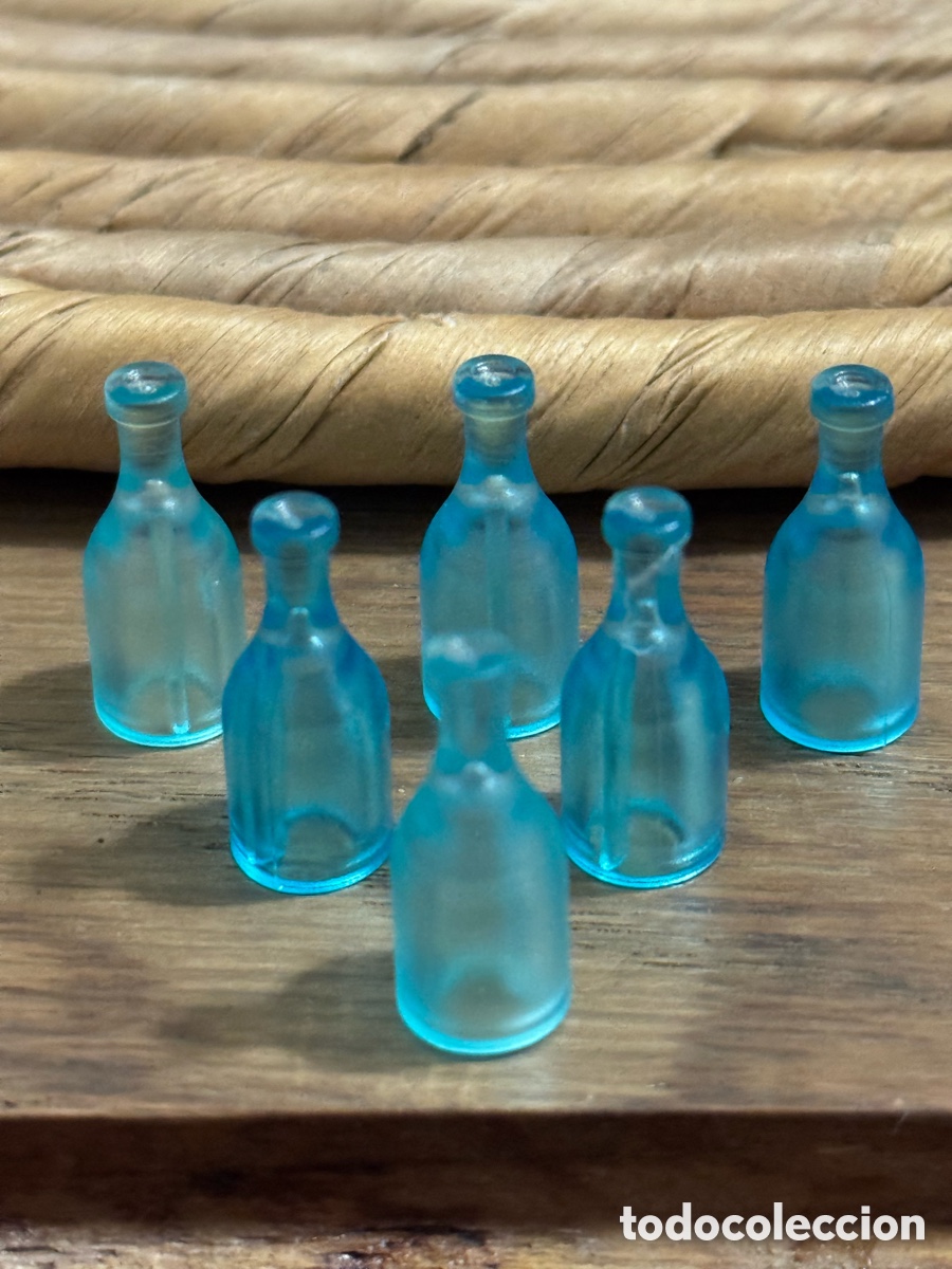 Playmobil: Lote 6 botellas Playmobil azules