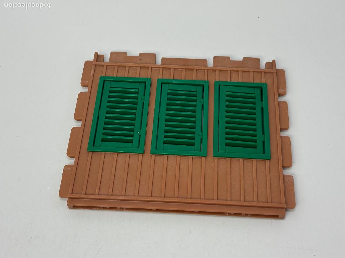 Playmobil: Playmobil pared con ventana verde casa safari oeste