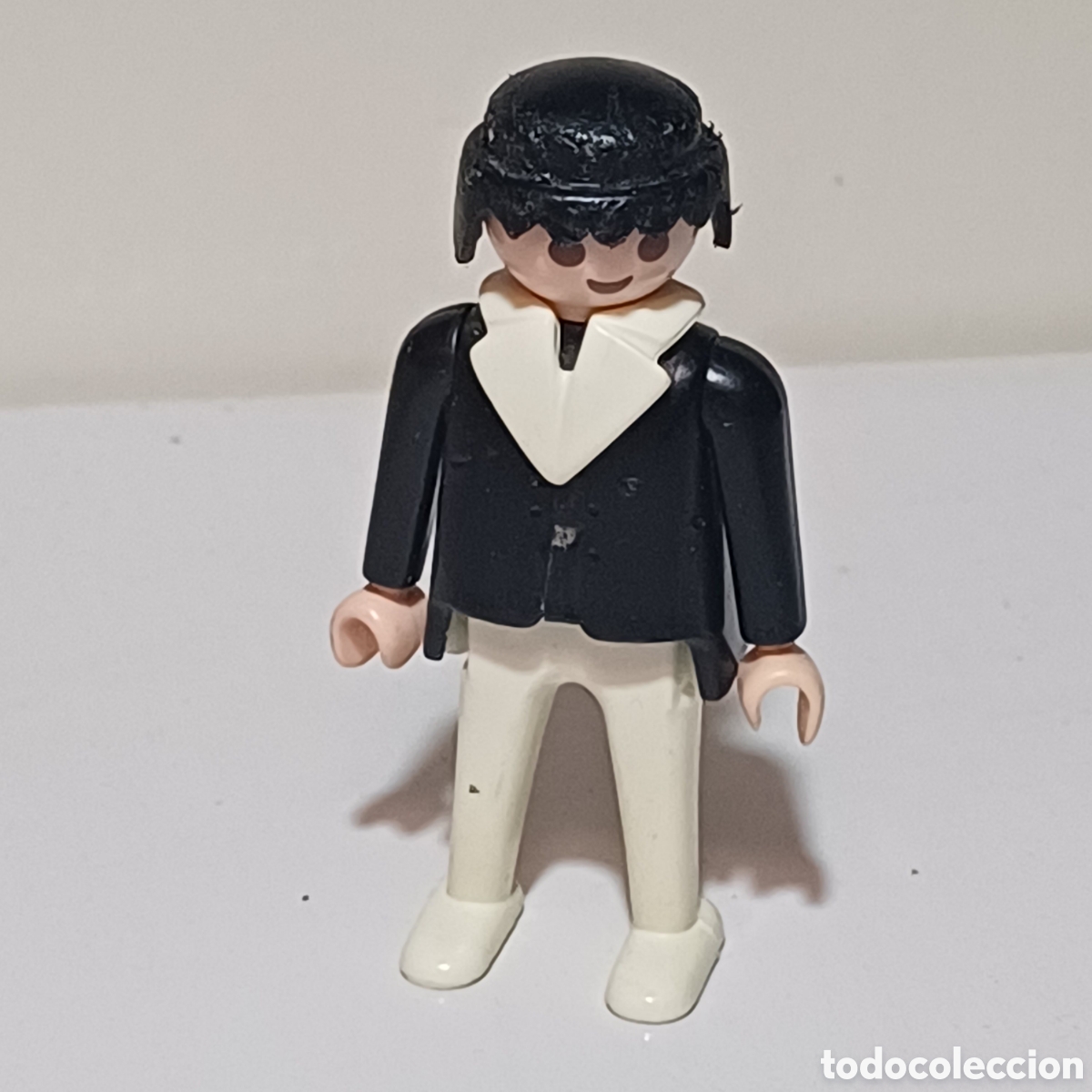 Playmobil: Figura Playmobil geobra 1974 torso negro brazis negros piernas blancas city ciudad