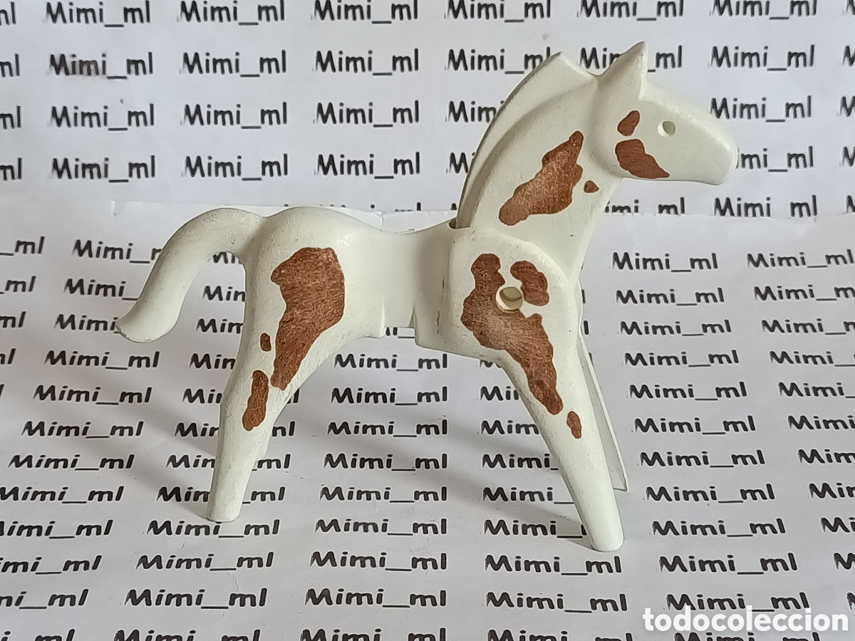 Playmobil: Playmobil caballo blanco western oeste poblado indio animales